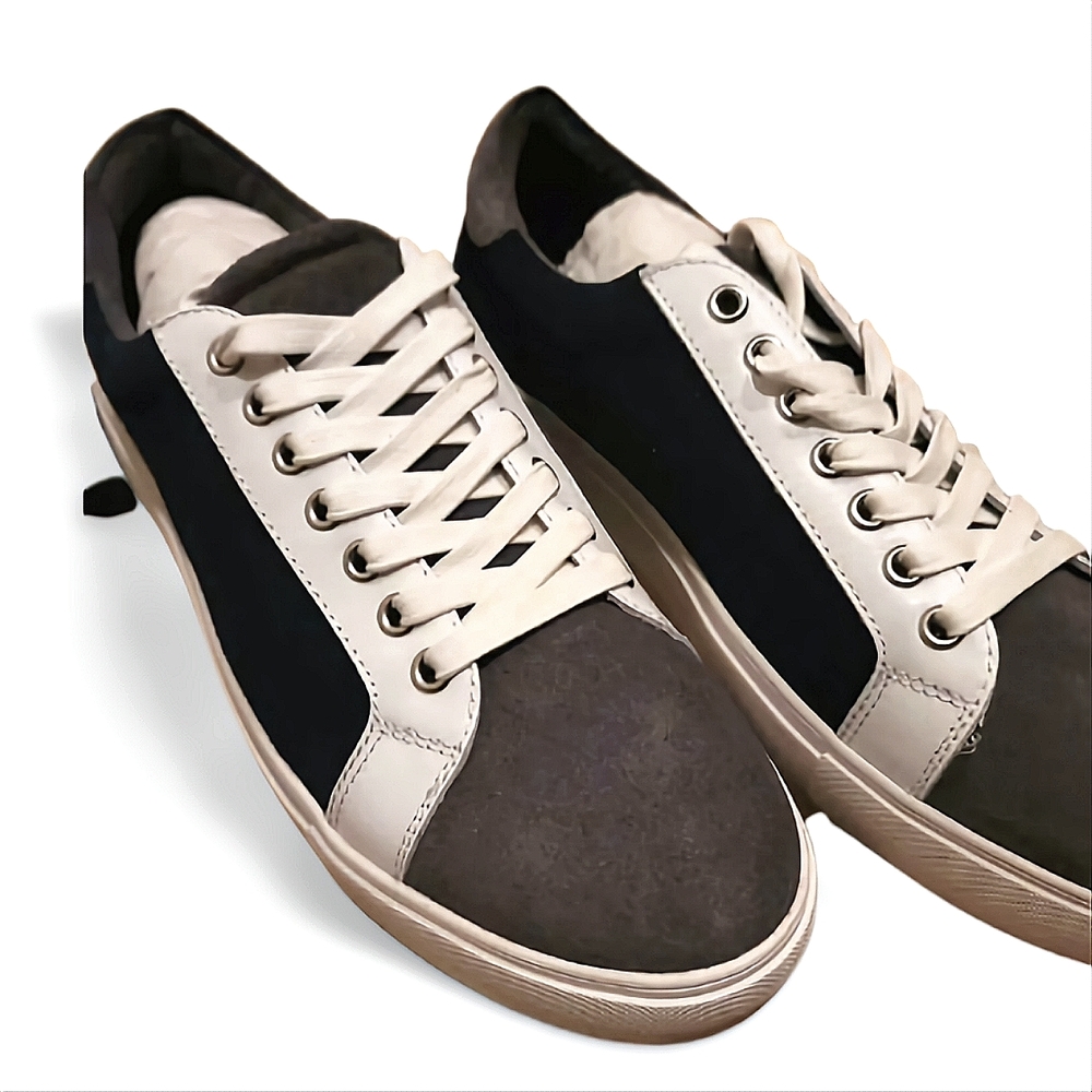 Brooks Brothers | Color-Block Suede Sneakers | Grey-Blue | *Size 11*